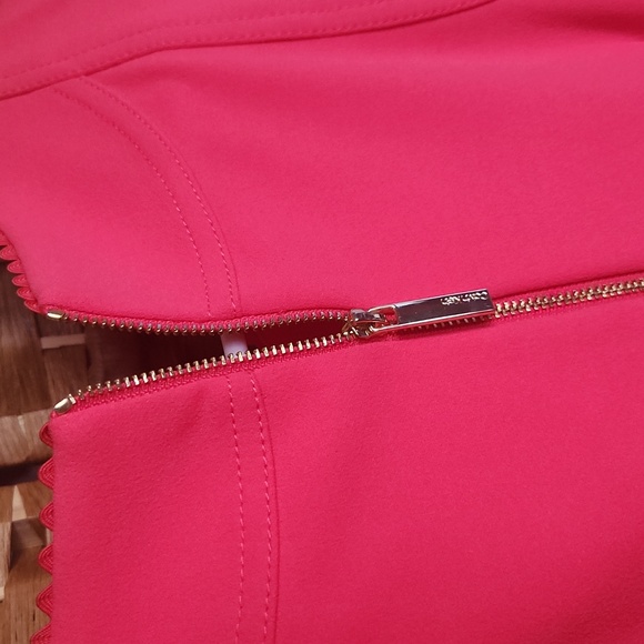 Calvin Klein, Women's Coral Pink Spring, Summer, Sleeveless Sheath Dress Sz 4 - Picture 6 of 9